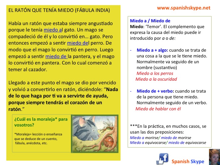 Miedo a/de