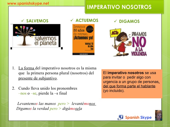 Imperativo nosotros