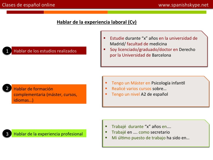 Elaborar un curriculum